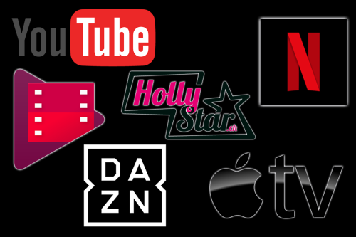 Logos Streaming Dienste